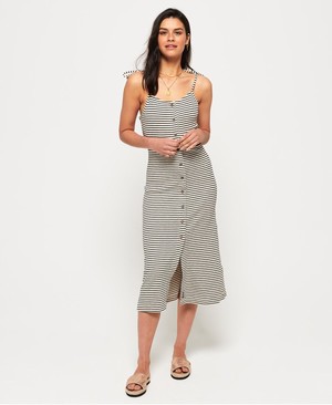 Superdry Charlotte Button Down Midi Női Ruhák Csíkok | OPTMQ0683